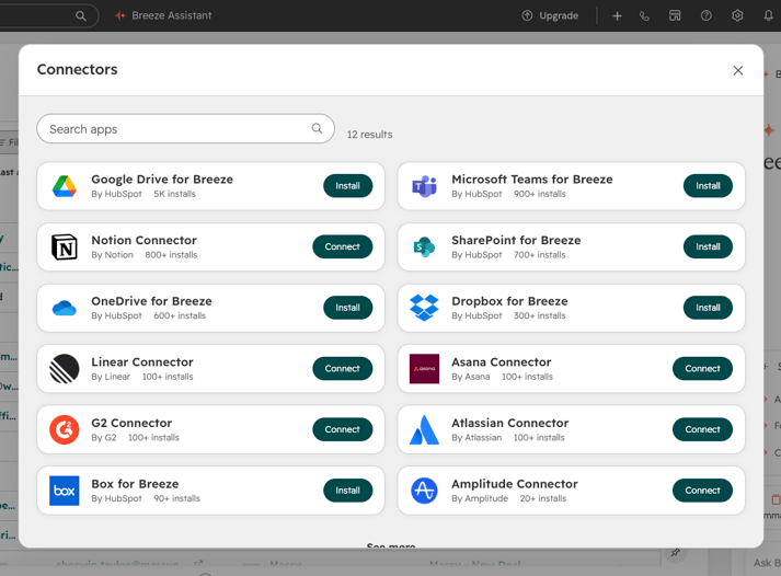 Breeze Connected Apps | Ennagent