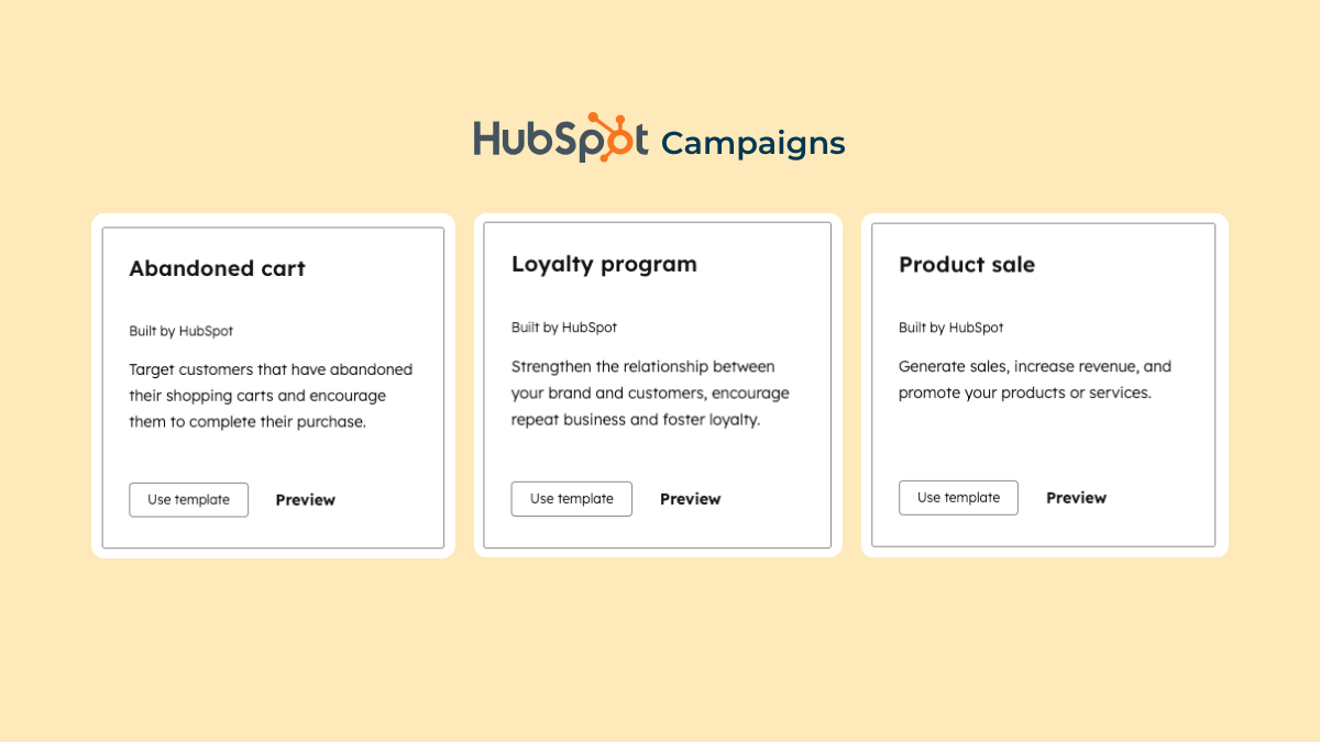 HubSpot Campaigns Example