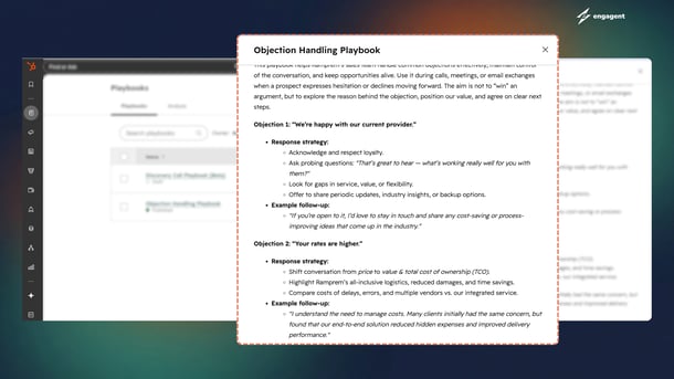 Playbooks - Objections