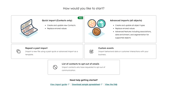 HubSpot Import Options Screen_blog_10 ways to impot