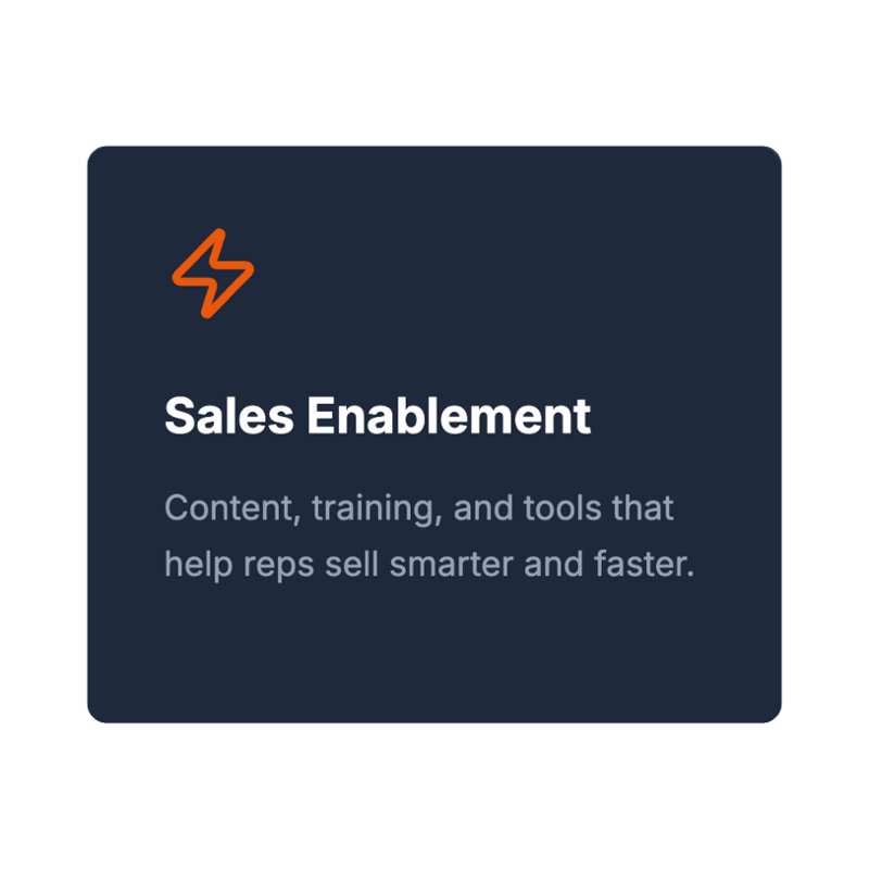 Our Expertise_Sales Enablement