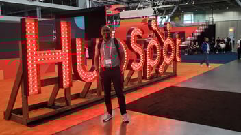 Lyndon Brathwaite, founder of Engagent, at HubSpot's INBOUND Conference in Boston.
